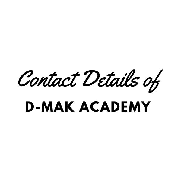 Contact details of D-MAK Academy Kottakkal